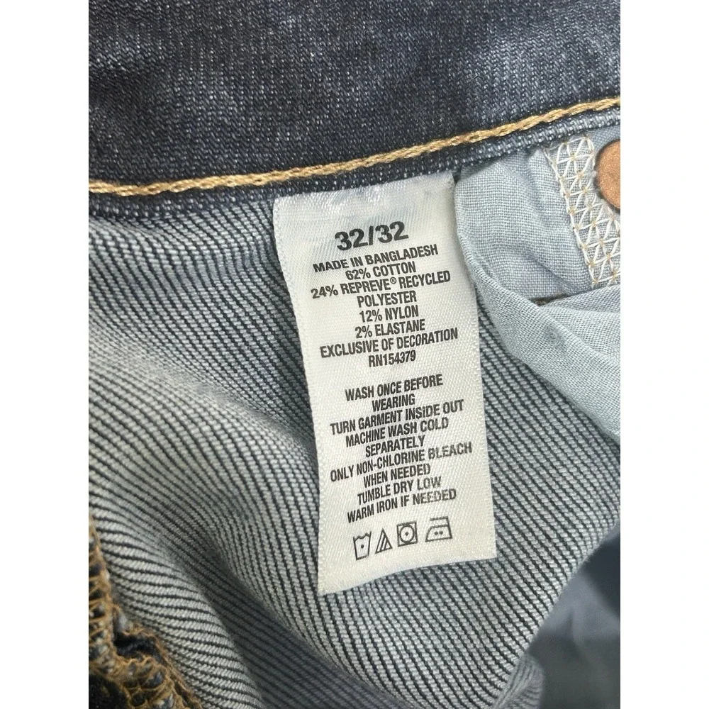 Aeropostale Skinny Jeans Men's Size 32 x 32 Medium Blue Wash Distressed Mid-Rise